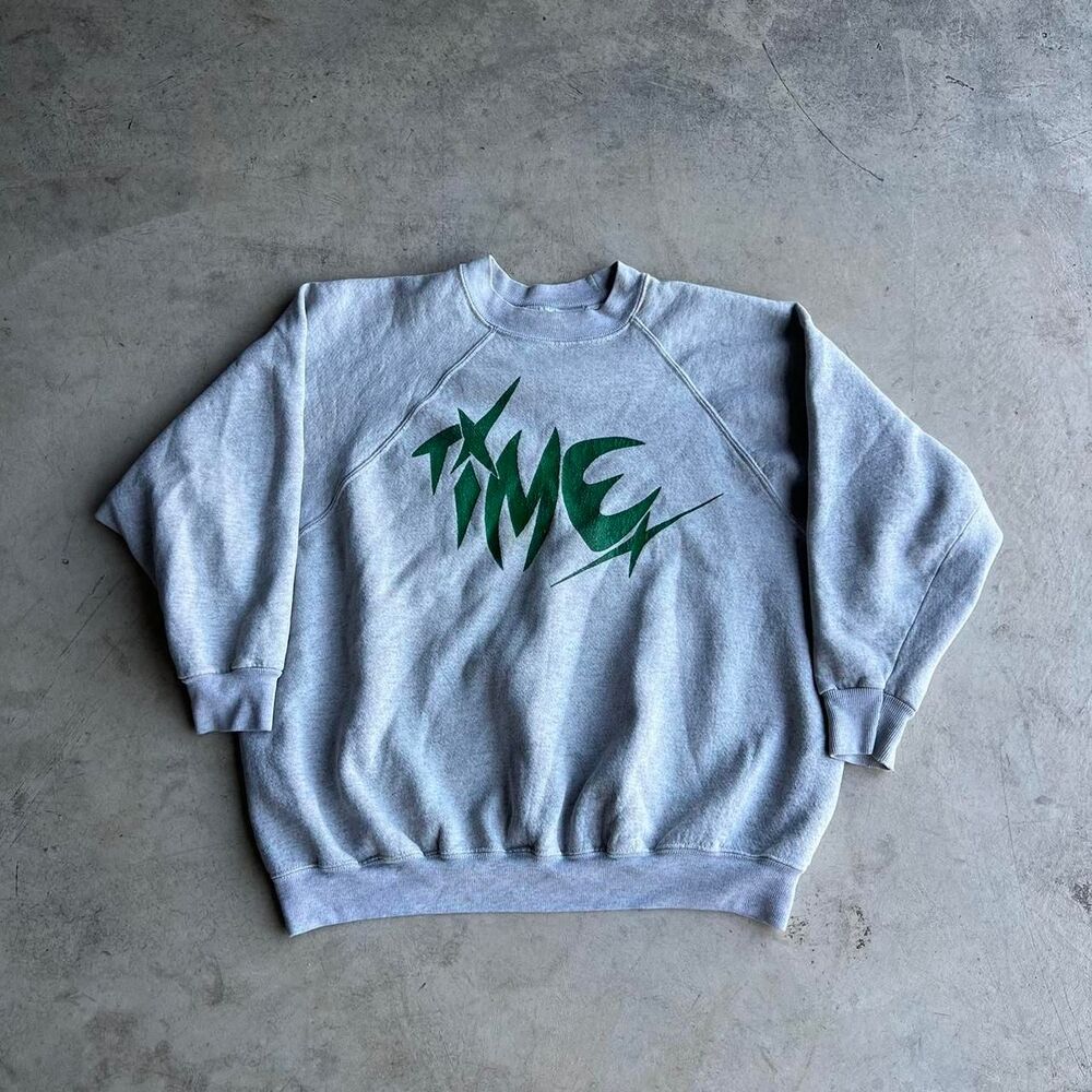 1990s “time” clocked sweater women’s size 2X